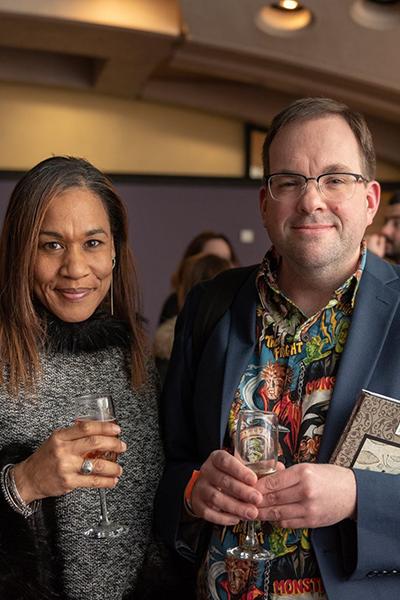 US Filmmakers Levystein K Lockett and Charles M Kline enjoying the After Party